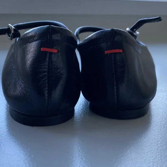 Aeyde Uma Black Nappa Leather Mary Jane ballerina flat Shoes - Picture 8 of 16